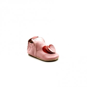 Chaussons Bebe Fille Easy Peasy Blublu Coeur Pitshoes